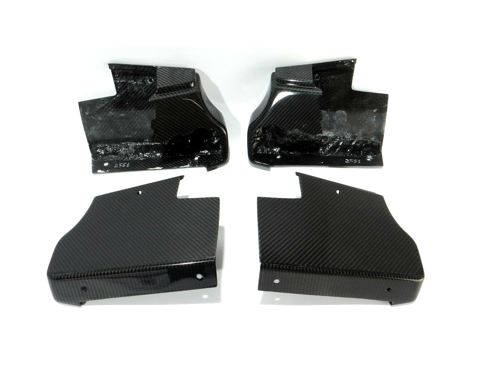 Carbon Fiber Running Boards End Caps Covers for Mercedes-Benz W463a W464